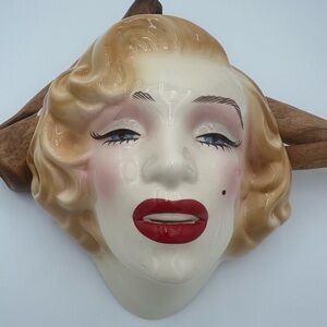 Vintage Marilyn Monroe Clay Mask Wall Decor | Clay Art, San Francisco